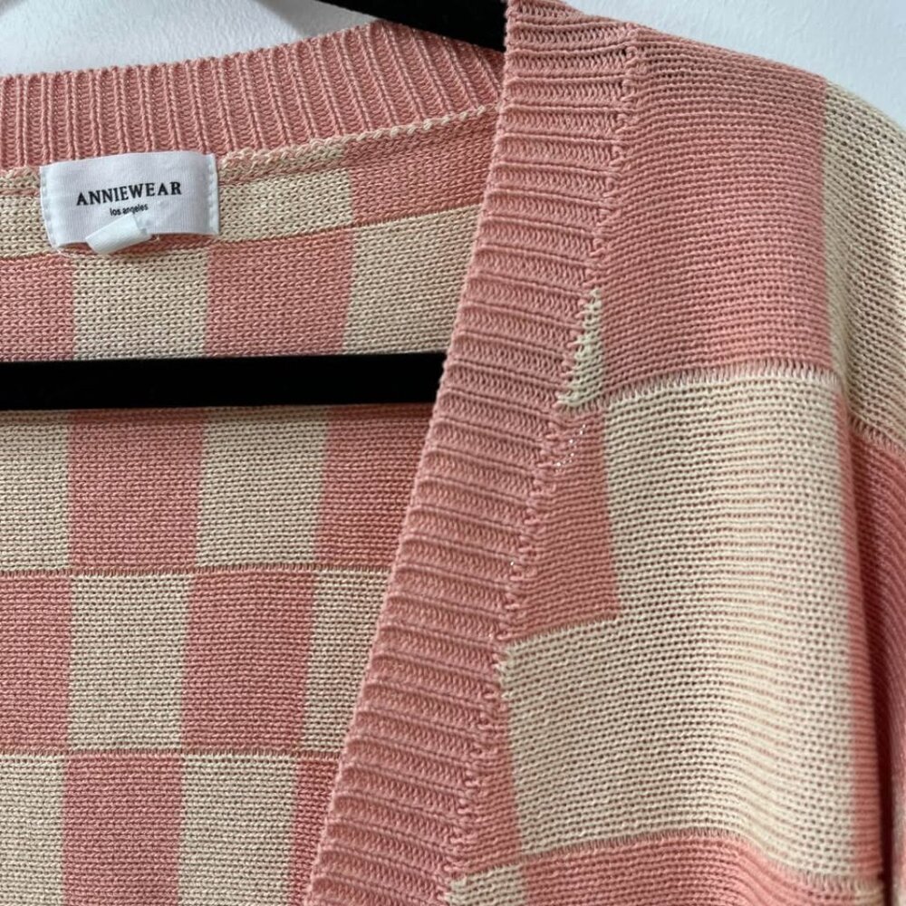 Relaxed Fit Spring Pink Checkered Statement Barbi… - image 5